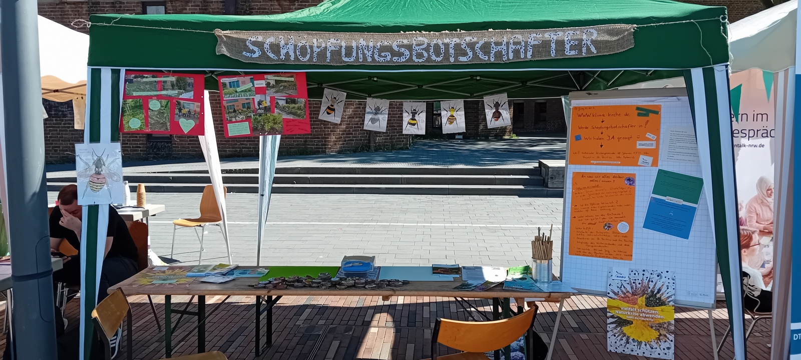 Infostand 'Schöpfungsbotschafter' St. Brictius Köln